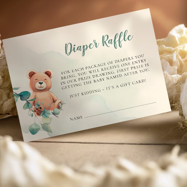 Tarjeta de Baby Shower Diaper Raffle (Subido por el creador)