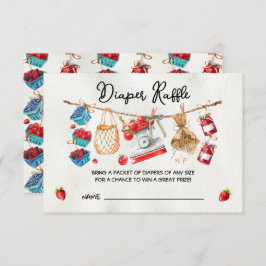 Tarjeta de Baby Shower Diaper Raffle para agricult