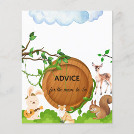 Tarjeta de Baby Shower Forest Animals para Mamá