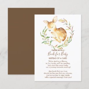 Tarjeta de Baby Shower Little Deer para bebés