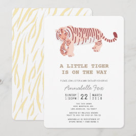 Tarjeta de Baby Shower neutral de género de la taz