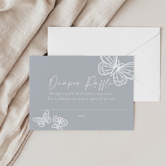 Tarjeta de Baby Shower Neutral Diaper Raffle (Subido por el creador)
