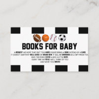 Tarjeta de Baby Shower para bebés de Sports Ball