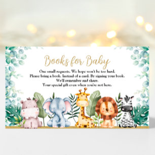 Tarjeta de Baby Shower Safari Animals para bebés