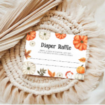 Tarjeta de Baby Shower Sorteo de Pañales de Calaba