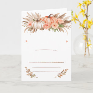 Tarjeta de Baby Shower 'Un pequeño calabacín está