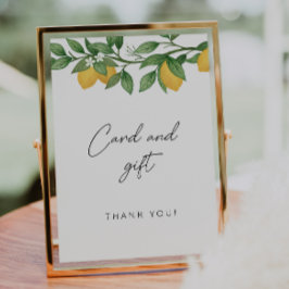 tarjeta de baby shower y señal de regalo pequeña d