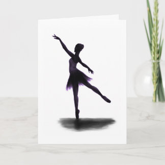 Tarjeta de bailarina "La práctica hace perfecta" -