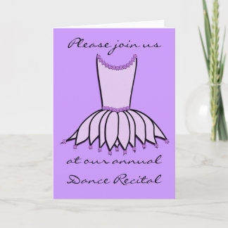 Tarjeta de baile
