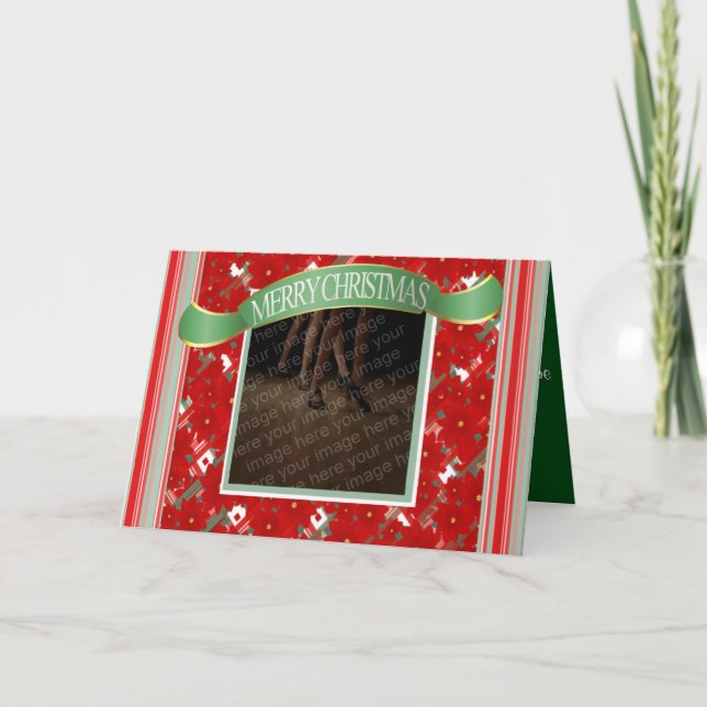 Tarjeta de baile de Navidades personalizados (Anverso)