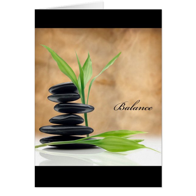 Tarjeta de balanza del zen (Frente)