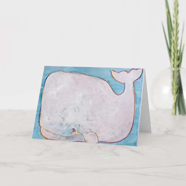 Tarjeta de ballena blanca (Anverso)