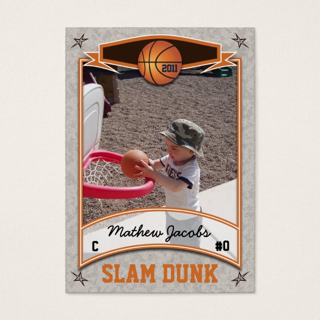 Tarjeta de baloncesto (Frente)