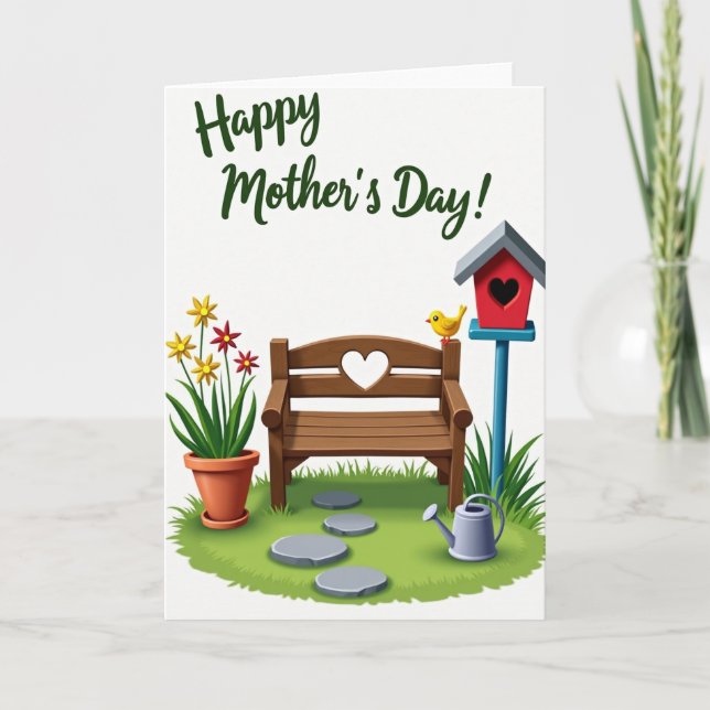 Tarjeta de banco del Día de las Madres dulce (Anverso)