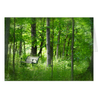 Tarjeta de banco en Woods