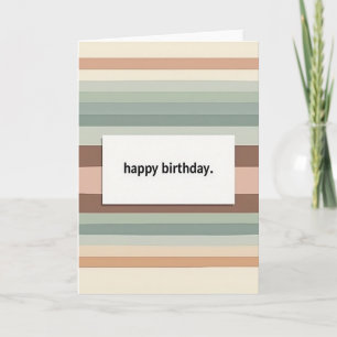 Tarjeta de banda de color alegre