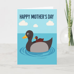 Tarjeta de bandada del día de las madres amorosas