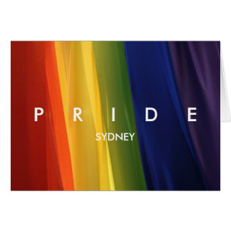 Tarjeta de bandera arco iris PRIDE