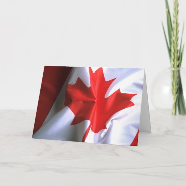 Tarjeta de bandera canadiense (Anverso)