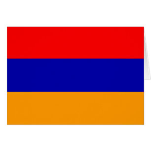 Tarjeta de bandera de Armenia