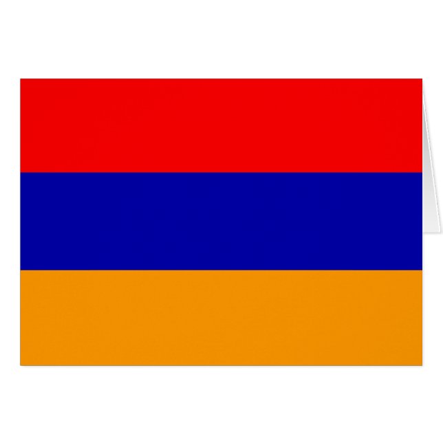 Tarjeta de bandera de Armenia (Anverso (Horizontal))