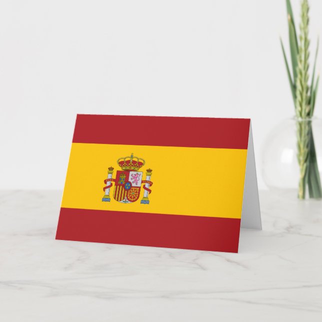 Tarjeta de bandera de España (Anverso)