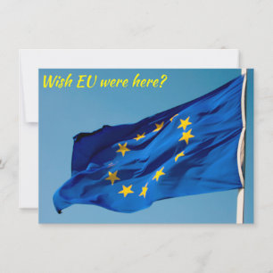 tarjeta de bandera de la UE