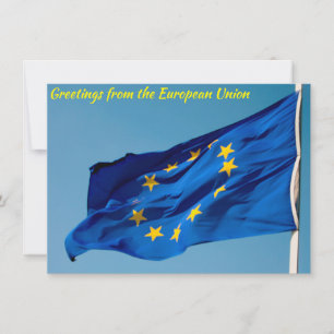 Tarjeta de bandera de la UE