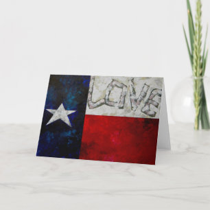Tarjeta de bandera de Texas