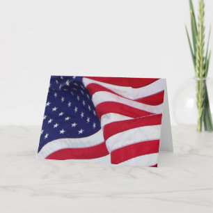 Tarjeta de bandera estadounidense
