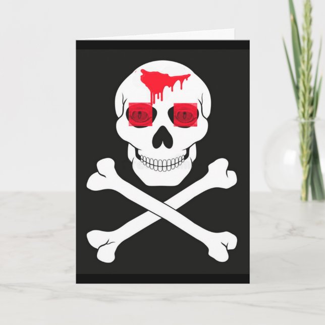 Tarjeta de bandera pirata (Anverso)
