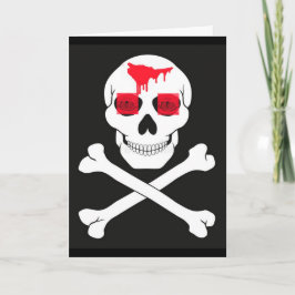 Tarjeta de bandera pirata