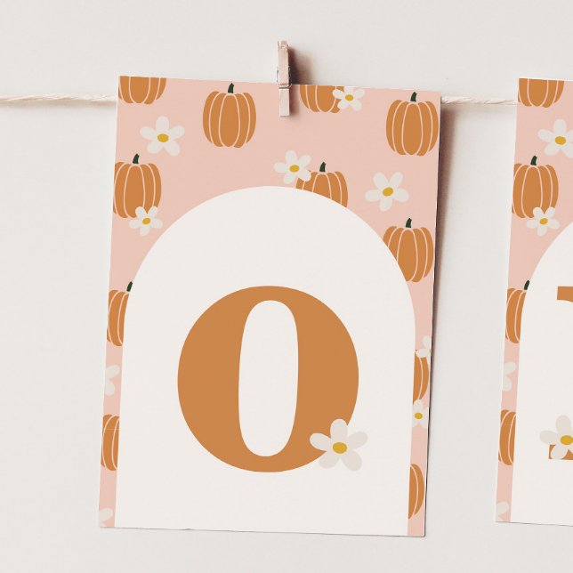 Tarjeta de Banner de calabaza Uno "O" para silla a (Subido por el creador)