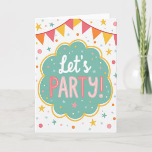 Tarjeta de banner de cumpleaños festivo