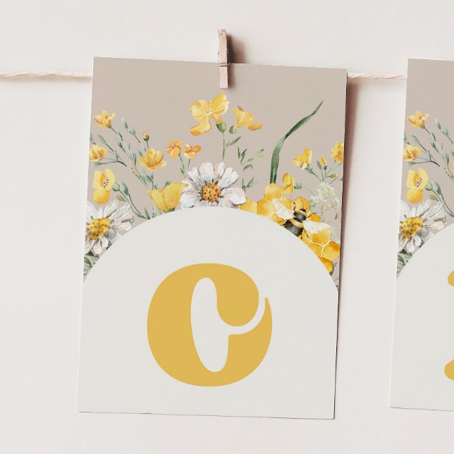 Tarjeta de Banner para Bunner de Wildflower Bee "O (Subido por el creador)