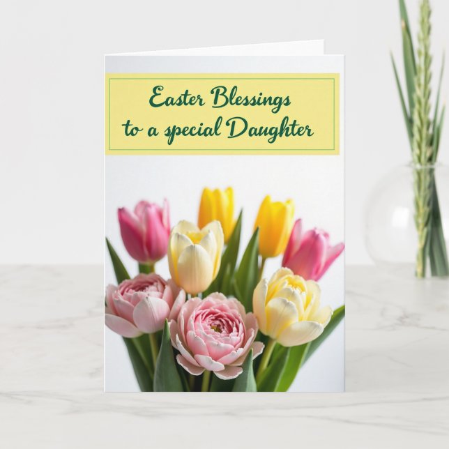 Tarjeta de banner rectangular floral de primavera (Anverso)
