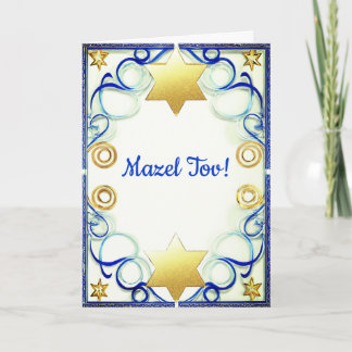 Tarjeta de Bar Mitzvah Mazel Tov, Tarjeta de Felic