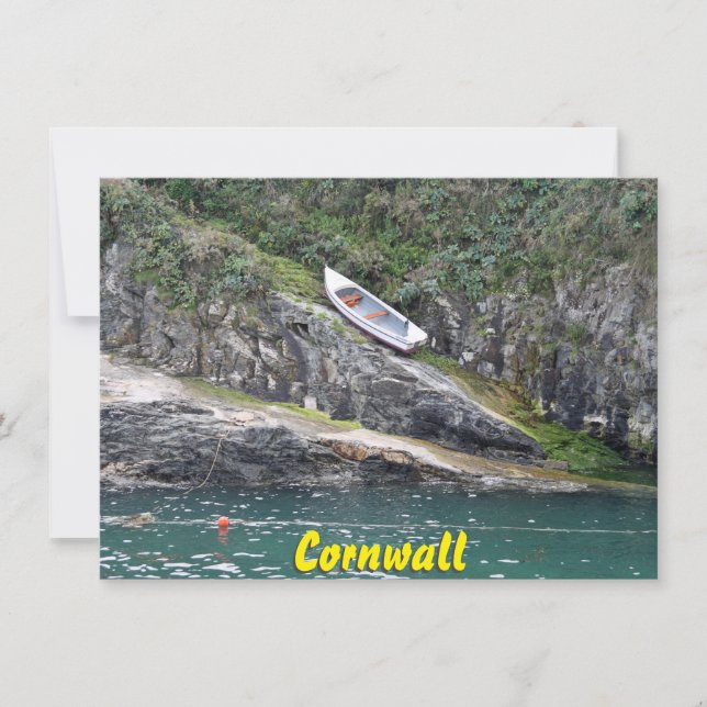 Tarjeta de barco Cornwall (Anverso)