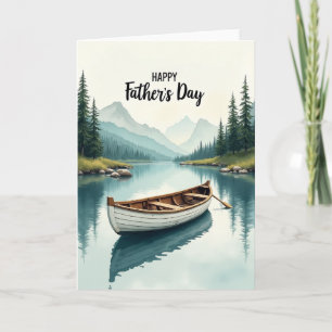 Tarjeta de Barco del Día del Padre Pacífico