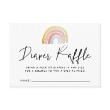 Tarjeta de barrido de barro arco iris Baby Shower 