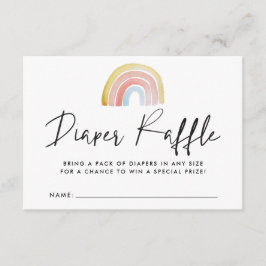 Tarjeta de barrido de barro arco iris Baby Shower 