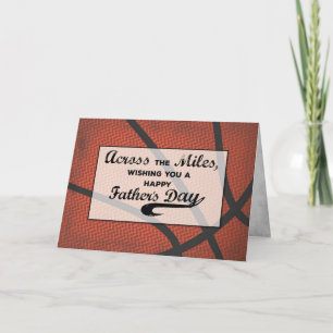 Tarjeta de básquetbol Día de los Padres de Millas