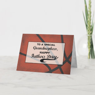 Tarjeta de básquetbol Grandnephew Fathers Day