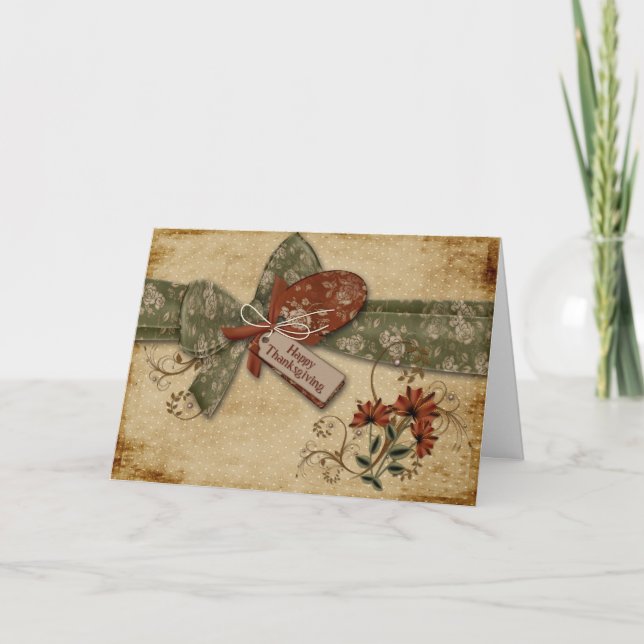 Tarjeta de basura de Acción de Gracias (Anverso)