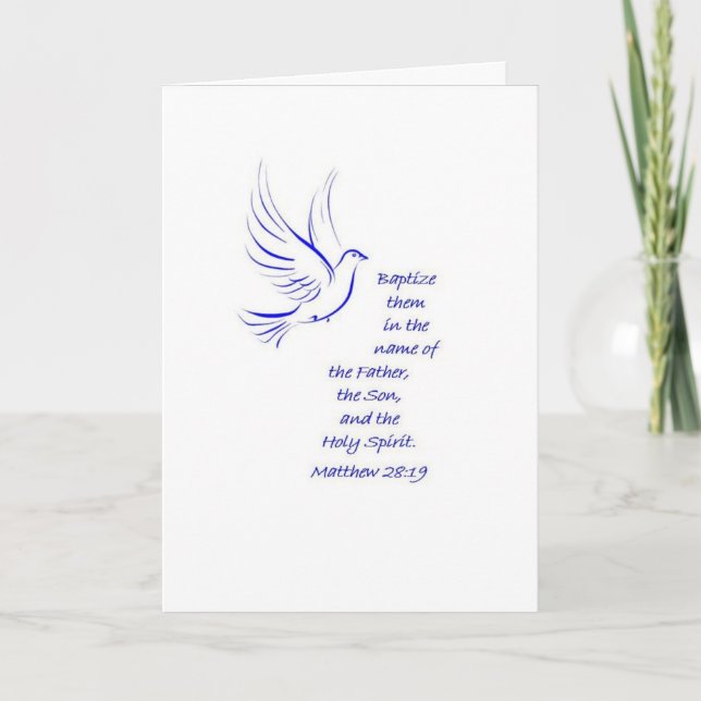 Tarjeta de bautismo (Anverso)