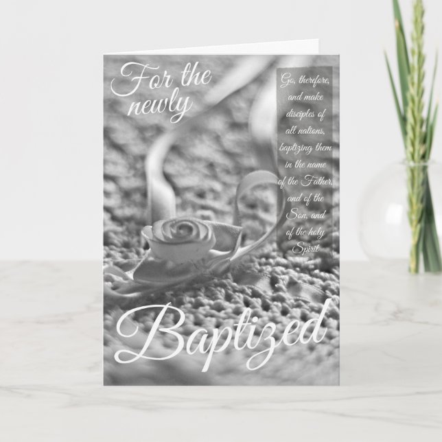 Tarjeta de bautismo - Escritura (Anverso)