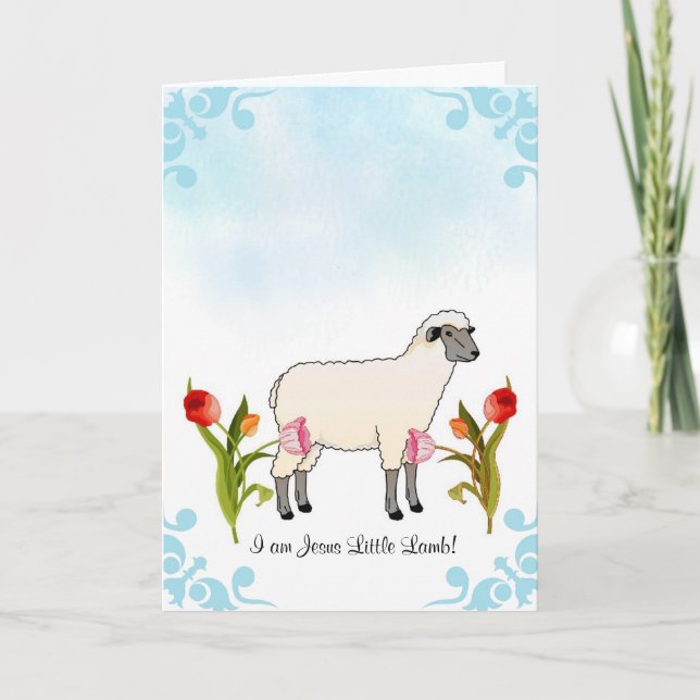 Tarjeta de bautismo infantil (Anverso)