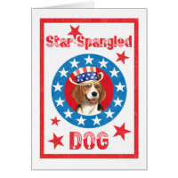 Tarjeta de Beagle Patriótica