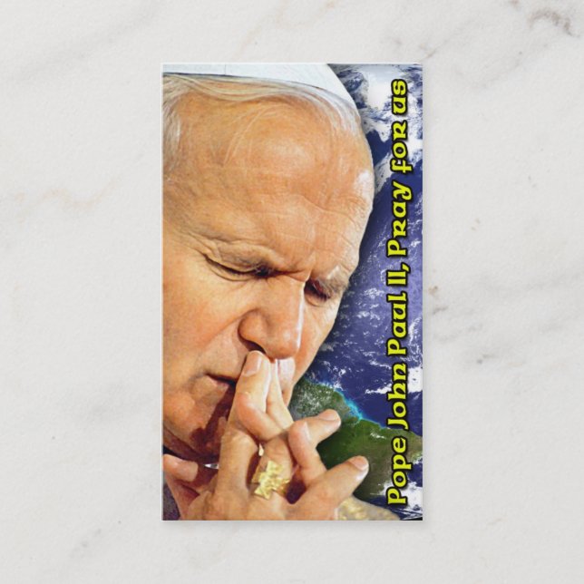 Tarjeta de beatificación Juan Pablo II (Anverso)