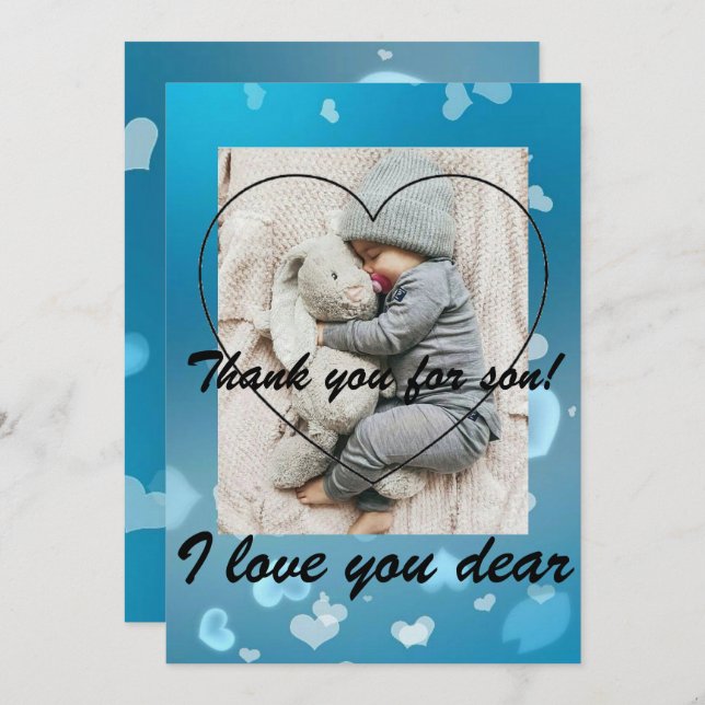 Tarjeta de bebé (Anverso / Reverso)